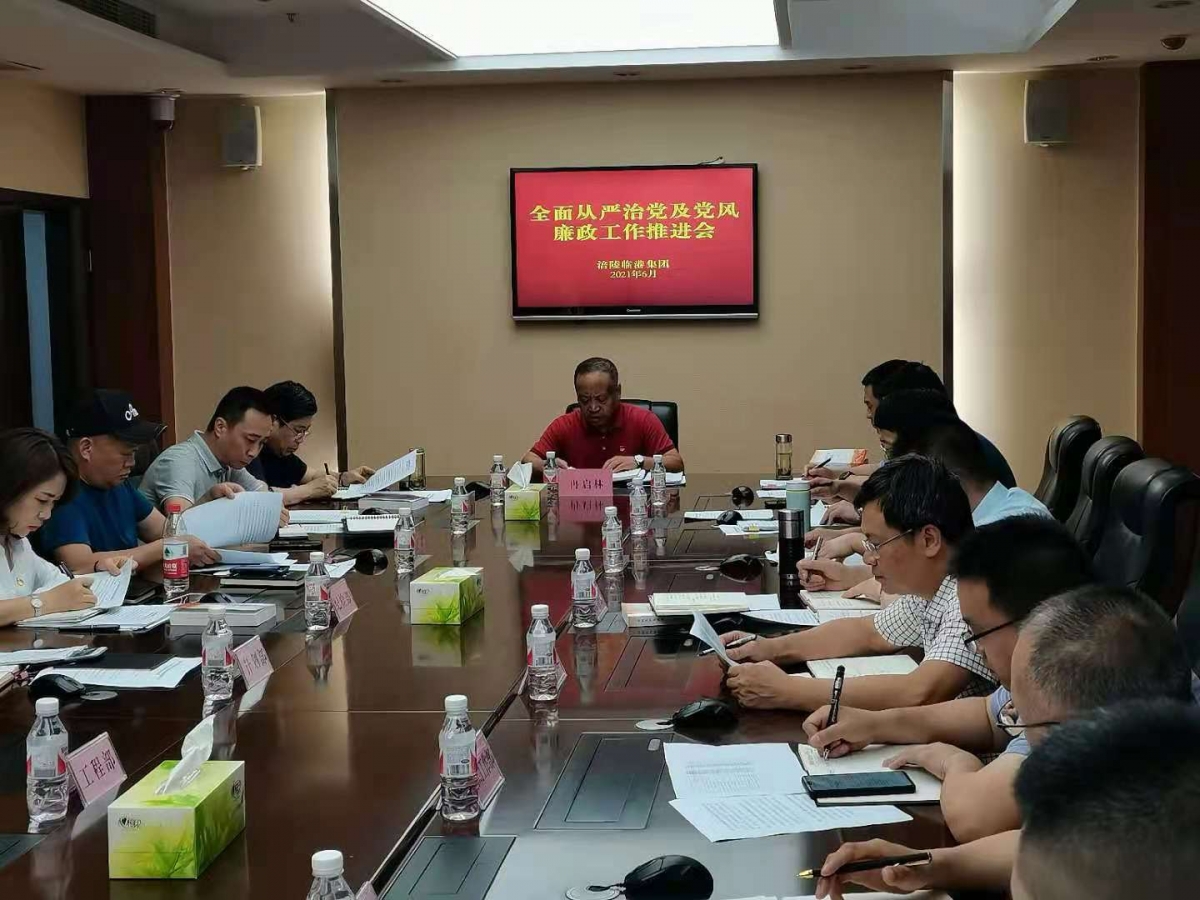 集團召開全面從嚴治黨及黨風廉政建設工作推進會